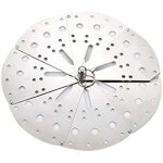 Couvercle en acier inoxydable r�glable pour cuisson � la vapeur, pot de cuisine avec stand anti - d�bordement ...