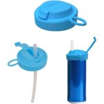 Couvercles pour canettes de soda avec paille, couvercles r�utilisables en silicone sans bpa, couvercles ...
