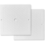 Lauwexe - couvercle carré de 25, 4 cm pour skimmer de piscine, couvercle de skimmer de piscine facile ... Lauwexe - couvercle carré de 25, 4 cm pour skimmer de piscine, couvercle de skimmer de piscine facile ...