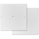 Couvercle carr de 25, 4 cm pour skimmer de piscine, couvercle de skimmer carr rond pour piscine hors ...