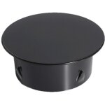 Couvercle de chemin�e - pour tuyaux de po�le - acier inoxydable - avec boucle r�glable - noir - pour ...