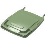 Ese - couvercle pour conteneur � d�chets 240l - robuste - 100% recycl� - vert - fabriqu� en france