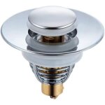 Couvercle d'�vier en acier inoxydable, bonde d'�vier universelle anti - odeurs avec joint en silicone ...