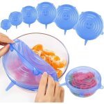 Couvercles extensibles en silicone, 6 paquets de couvercles en silicone rutilisables pour la conservation ...