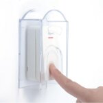 Couvercle extérieur transparent pour sonnette de porte sans fil, plastique étanche, convient pour bouton ... Couvercle extérieur transparent pour sonnette de porte sans fil, plastique étanche, convient pour bouton ...