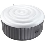 Couvercle gonflable rond pour spa 165 cm, housse de protection pour spa r�sistante aux intemp�ries et ...