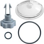 Couvercle de pi�ge � feuilles avec joint torique et valve pour pompe � filtre � sable intex sf80110 - ...