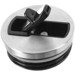 Couvercle pour pot thermos 500700 ml - inox plastique noir
