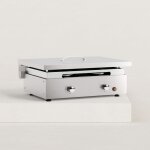 Verycook - couvercle de protection pour plancha gaz crative 2 feux