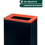 Jvd - couvercle rouge pour collecteur métal de tri 40l - matériel professionnel Jvd - couvercle rouge pour collecteur métal de tri 40l - matériel professionnel