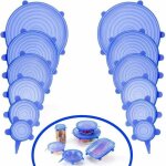 Couvercles en silicone extensibles, couvercles en silicone extensibles, 12 couvercles en silicone extensibles ...