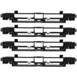 Couvercle de support de toit de voiture, 4 pi�ces, garniture de rail, rabat de moulage adapt� � vauxhall ...