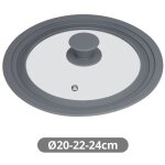 Couvercle universel en silicone pour casseroles et po�les de 20 � 24 cm