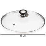 Couvercle en verre accessoire pour po�le � panoramique avec trou de vapeur �18 - 26 - 30cm - diam�tre ...