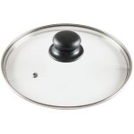 Couvercle en verre pour casseroles et poles, bouton universel 22 cm
