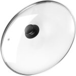 Couvercle en verre pour casseroles et po�les, bouton universel 32 cm