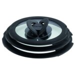 Couvercles en verre ingenio 16 / 18 / 20 cm - tefal : lot de 3 couvercles de cuisson Couvercles en verre ingenio 16 / 18 / 20 cm - tefal : lot de 3 couvercles de cuisson