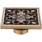 Couvercle de vidange de sol de douche, drain de douche de 10 cm grille d'escalier en laiton avec la passoire ...