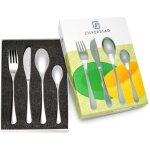 Couverts pour enfants avec gravure, set de quatre pi�ces, lisse taille: 170x180x170x135mm ugs : zv6836070 ...