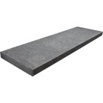 Couvertine basalte - noir - 30x100x4cm - flammé brossé - vendu à l'unité Couvertine basalte - noir - 30x100x4cm - flammé brossé - vendu à l'unité