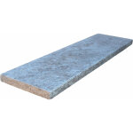 Couvertine travertin 1er choix - silver - 30x100x4cm - vieilli - vendu à l'unité Couvertine travertin 1er choix - silver - 30x100x4cm - vieilli - vendu à l'unité