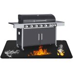 Couverture anti feu pour barbecue ext�rieur, 60 x 40 cm, tapis anti feu gril ignifuge double face, parfait ...