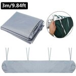 Couverture d'auvent 3m auvents de terrasse imperm�ables housse de protection d'auvent lat�ral store enrouleur ...