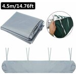 Couverture d'auvent auvents de terrasse tanches de 4, 5 m housse de protection d'auvent latral store ...