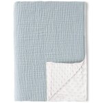 Couvertures pour b�b� unisexes, couvertures ultra douces avec devant en mousseline de coton et dos en ...