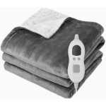 Couverture chauffante 130 x 180 cm, couverture chauffante 1 personne avec 6 rglages de chauffage et ...
