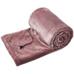 Couverture chauffante  chle, alimentation usb et conception sans fil lavable  3 rglages de temprature ...