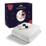 Couverture chauffante dreamland surmatelas chauffant cosy dreamer 150x160 cm blanc
