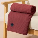 Couverture chauffante portable, ch�le chauffant �lectrique usb 150 x 80 cm, lavable en machine, pour ...