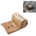 Couverture chauffante style �charpe, aliment�e par usb, conception sans fil, lavable en machine, contr�le ...