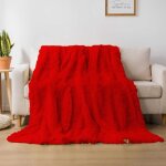 Couverture / couvre - lit 160x200 rouge double face Couverture / couvre - lit 160x200 rouge double face