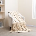 Couverture douce moelleuse couverture salon jet couverture douce plaid canap 150x200cm, camel - paco ...