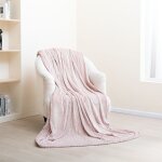 Couverture douce moelleuse couverture salon jet couverture douce plaid canap rose, 200x240cm - paco ...