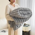 Couverture douillette 150 x 200 cm ? couverture chaude et moelleuse pour maman, femmes et petites amies ...