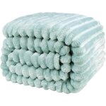 Couverture douillette, couvre - lit / couverture de canap� chaude et moelleuse, motif � rayures, pour ...