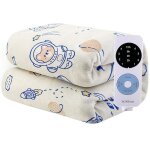 Couverture �lectrique, couverture chauffante en flanelle, double contr�le, 4 r�glages de chaleur, minuterie ...