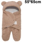 Couverture d?emmaillotage en coton peluche pour b�b�, lange r�versible gar�on / fille