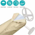 Couverture enrouleur b�che piscine en tissu 190t imperm�able 490x96cm, b�che piscine enrouleur anti - ...