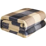 Couverture en flanelle épaisse en laine de vison, couverture de canapé - lit confortable et léger en ... Couverture en flanelle épaisse en laine de vison, couverture de canapé - lit confortable et léger en ...