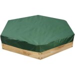 Couverture hexagonale verte pour bac � sable, abri de piscine, fabriqu�e en tissu oxford de haute qualit�, ...