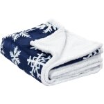 Couverture d'hiver 150 x 200 cm motif flocon duveteux couvre - lit plaid bleu et blanc anise Couverture d'hiver 150 x 200 cm motif flocon duveteux couvre - lit plaid bleu et blanc anise