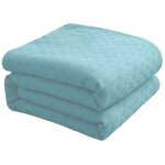 Couverture de lit en coton pour lit double, l�g�re, respirante, douce et confortable, id�ale pour toutes ...