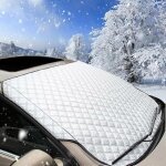Couverture pare - brise voiture, bache anti givre voiture, bache pare brise protection pour neige, glace ...