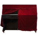 Couverture de piano droit, housse de piano droit housse de protectuion en velours d'or accessoire de ...
