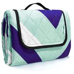 Couverture pique nique impermeable lavable, tapis de plage epais pour galet, nappe pique nique tissu, ...