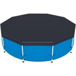 Couverture de piscine flowclear 457 cm bestway couverture de piscine ronde �paississement pe tress�